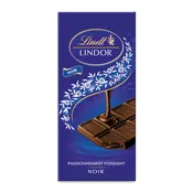Tablette de chocolat noir fondant  LINDOR LINDT