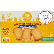 Biscottes nature CARREFOUR CLASSIC'
