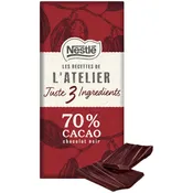 Tablette de chocolat noir 70% NESTLE LES RECETTES DE L'ATELIER