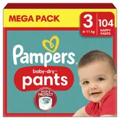 Couches-Culottes Baby-Dry Pants Taille 3 6Kg-11Kg PAMPERS