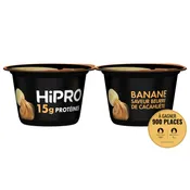 Yaourt beurre de cacahuète banane protéiné 0% MG HIPRO