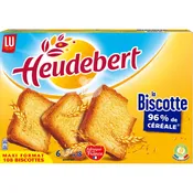 Biscottes 96% de céréales La Biscotte Heudebert  LU