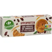 Biscuits Hyperprotein pépites chocolat CARREFOUR SENSATION