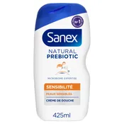 Crème de Douche Sensibilité Peaux Sensibles Natural Prebiotic SANEX