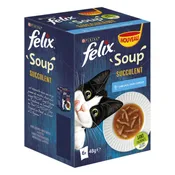 Soupe pour chat Adulte au cabillaud au thon & carrelet FELIX