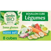 Bouillons de cubes légumes sans sel sans gluten Bio JARDIN BIO ETIC