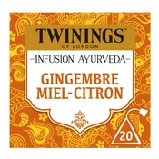 Infusion Ayurveda Gingembre Miel Citron TWININGS