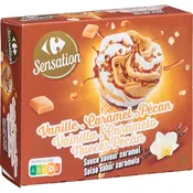 Glace Cône vanille caramel CARREFOUR