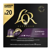 Café capsules Compatibles Nespresso supremo intensité 10  L'OR ESPRESSO