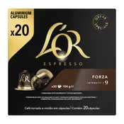 Café capsules  Compatibles Nespresso forza intensité 9  L'OR ESPRESSO