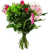 Fleurs Bouquet Téléthon rose CARREFOUR