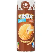 Biscuits crok fourrés lait chocolat CARREFOUR CLASSIC'