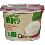 Crème Fraîche Bio Epaisse 30% Mat.Gr. CARREFOUR BIO