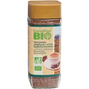 Café bio soluble100% arabica CARREFOUR BIO