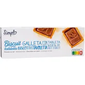 Biscuits tablette chocolat lait SIMPL