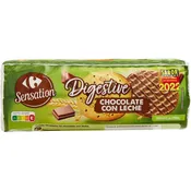 Biscuits nappés chocolat au lait CARREFOUR SENSATION