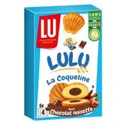 Gâteaux fourrés au chocolat noisette La Coqueline Lulu LU