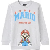 Sweat garçon gris 3-4 ans Super Mario