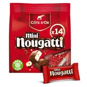 Chocolat au lait fourré au nougat Mini Nougatti COTE D'OR