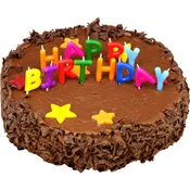 Gâteau Happy Birthday au chocolat