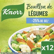 Bouillon de légumes réduit en sel KNORR