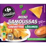 Mini samoussas crevettes légumes CARREFOUR SENSATION