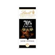 Tablette de chocolat noir 70 % EXCELLENCE LINDT