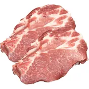 Viande de porc : côtes échine sans os à griller