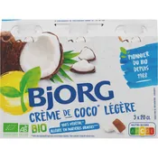 Crème coco Bio légère  BJORG