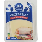 Mozzarella en tranches CARREFOUR CLASSIC'