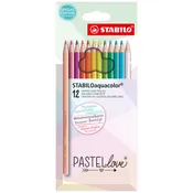 Crayon de couleur aquarellablePastel love x12 STABILO