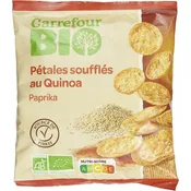Biscuits apéritif bio pétales quinoa paprika CARREFOUR BIO