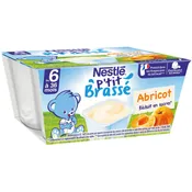 Desserts bébé dès 6 mois abricot p'tit brassé NESTLE