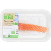Pavé de saumon bio avec peau s/arêtes CARREFOUR BIO