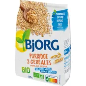 Porridge 3 céréales bio sans sucres ajoutés BJORG