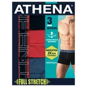 Boxer homme bleu/rouge coton stretch XL ATHENA