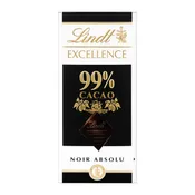 Tablette de chocolat noir 99% EXCELLENCE LINDT