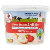 Crème Fraîche Entière 30% Mg CARREFOUR EXTRA