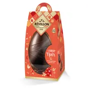 Chocolat de Pâques œuf  noir+ petits œufs PAPILLOTES REVILLON