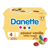 Crème dessert vanille avec billes chocolat DANETTE POP