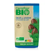 Chocolats bio œufs praliné CARREFOUR BIO