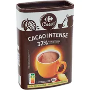Chocolat en poudre cacao intense 32% CARREFOUR CLASSIC'