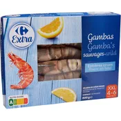 Gambas sauvages entières crues CARREFOUR EXTRA