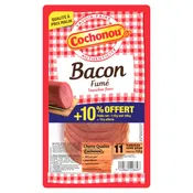 Bacon fumé tranches fines COCHONOU