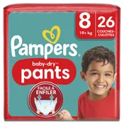 Couche-Culottes Baby-Dry Pants Taille 8 19kg+ PAMPERS
