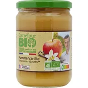 Compote pomme vanille CARREFOUR BIO