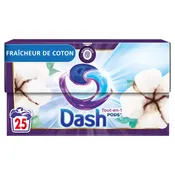 Lessive Capsule Fraîcheur De Coton Tout En 1 Pods DASH