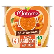 Compotes Intense et Tradition abricot au four MATERNE
