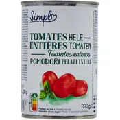 Tomates entières pelées au jus SIMPL