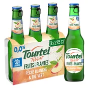 Bière sans alcool au jus de pêche blanche et thé vert TOURTEL TWIST FRUIT&PLANTES